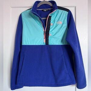 The North Face Blue and Aqua Women's Top